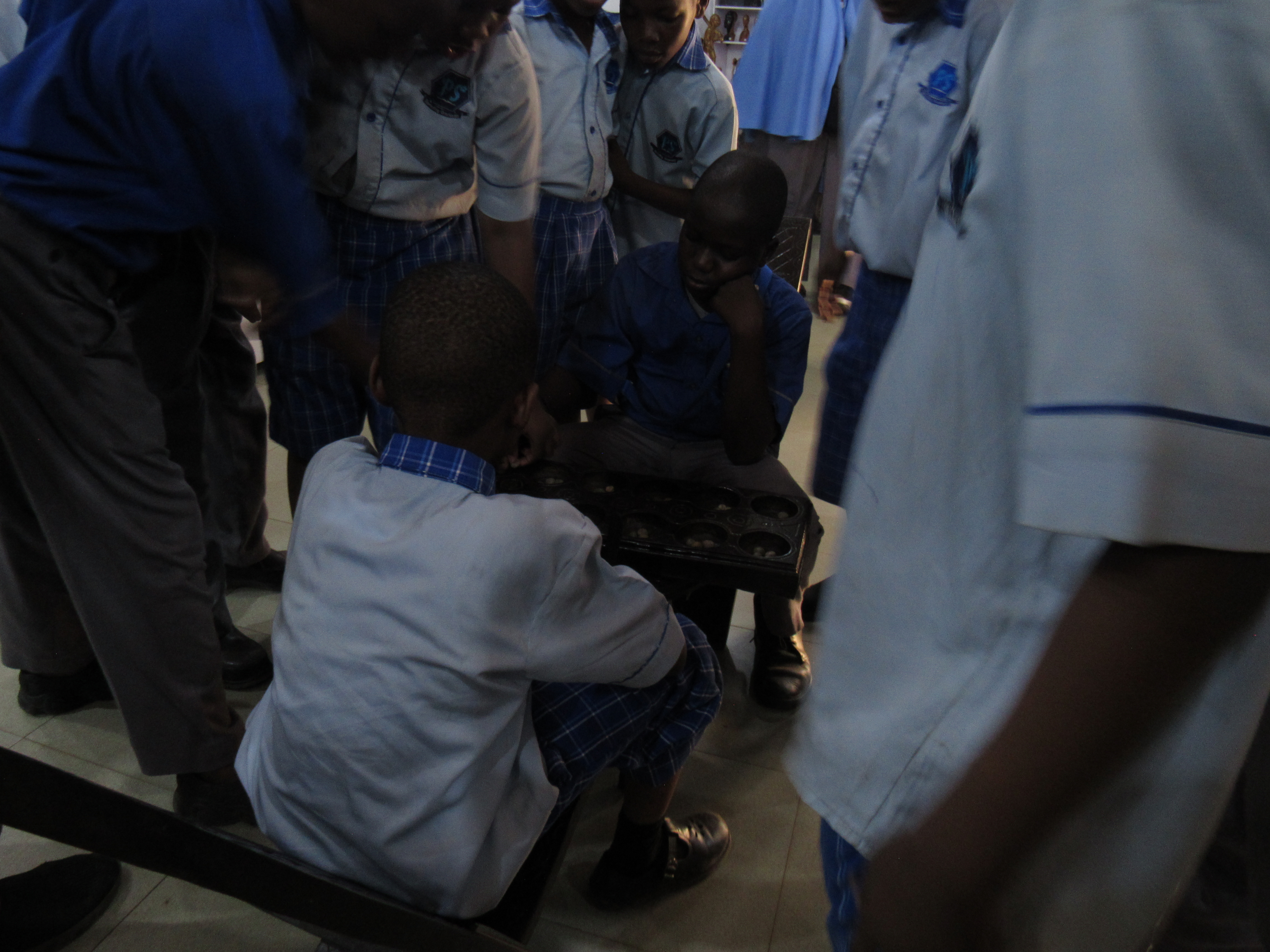 Students at Olumo Rock